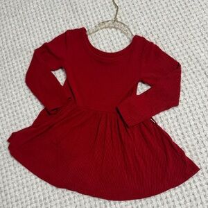 Little Sleepies Vibrant Red Long Sleeve Dress